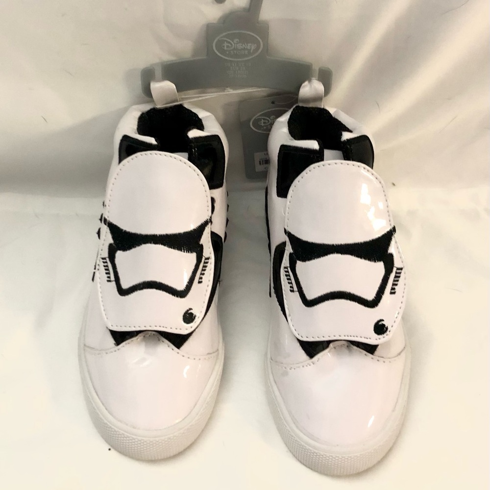 Disney Store Star Wars White Velcro Sneakers Toddler’s Size 11